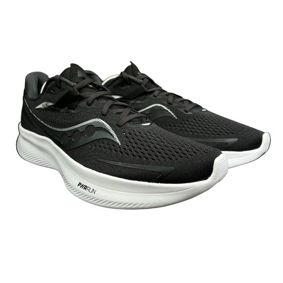 Saucony Ride 15 Black White Running Shoes S10729-05 Women's Size 11.5 - Picture 4 of 10